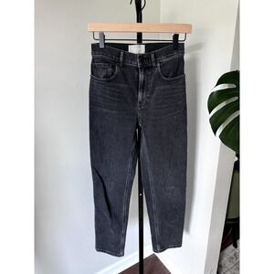 Everlane The Cheeky Jean Black Straight Leg Crop